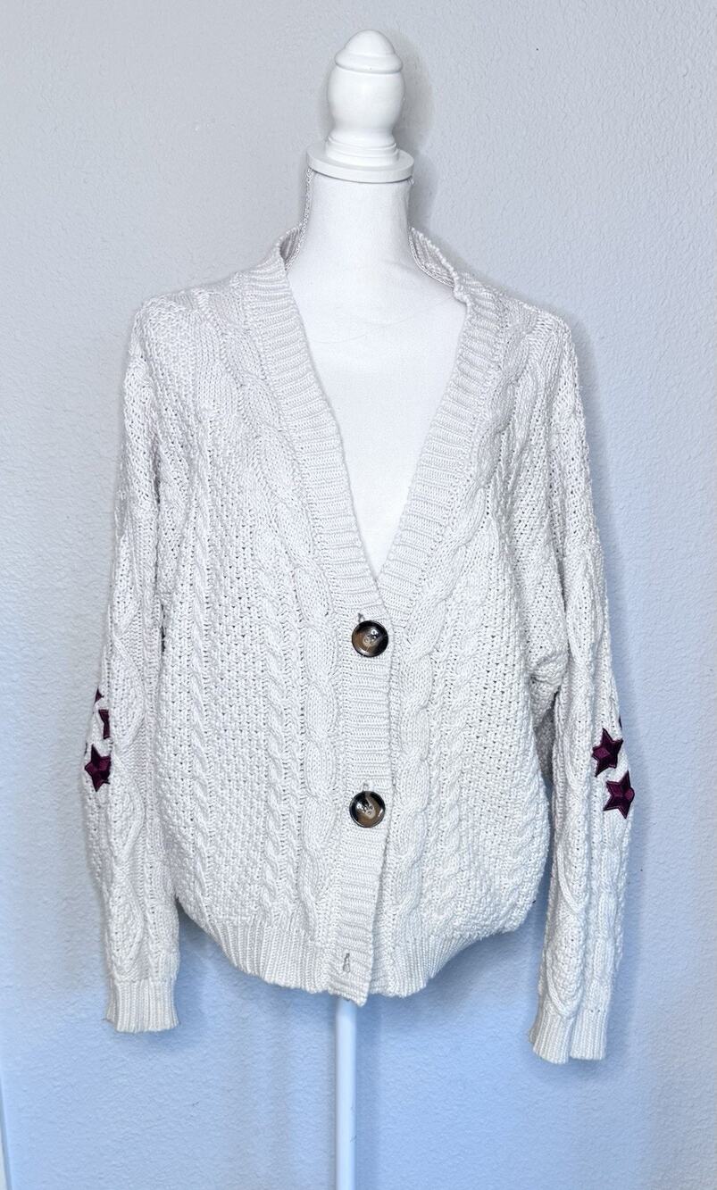 Taylor Swift Women's Cardigan SZ M Red Album Sweater Swifties